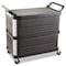 Rubbermaid Commercial Brushed Aluminum/Structural Foam, 300 lb Load Capacity, 3 Shelves, 20" W FG409300BLA - alternate 3